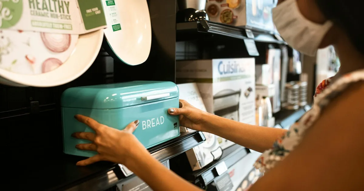 Customers engaging with products at a Bin Store Pal location