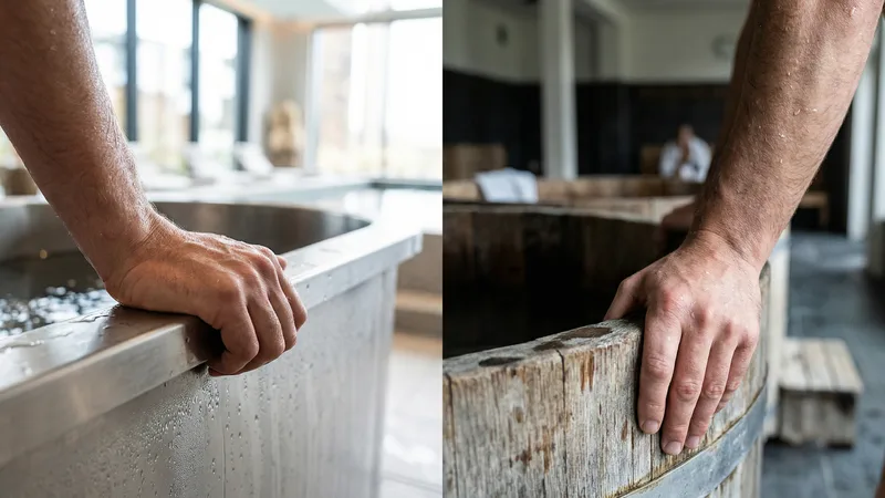 Cold plunge pool comparison between premium and budget cold immersion centers