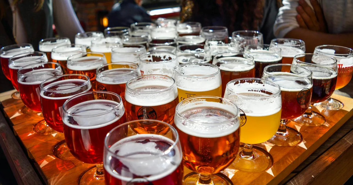 Group of friends enjoying drinks at Craft Brewery Pal