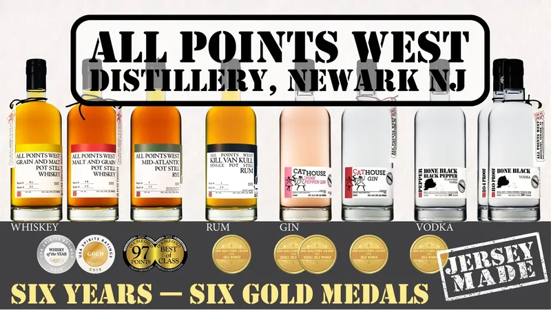 All Points West Distillery in Newark, NJ