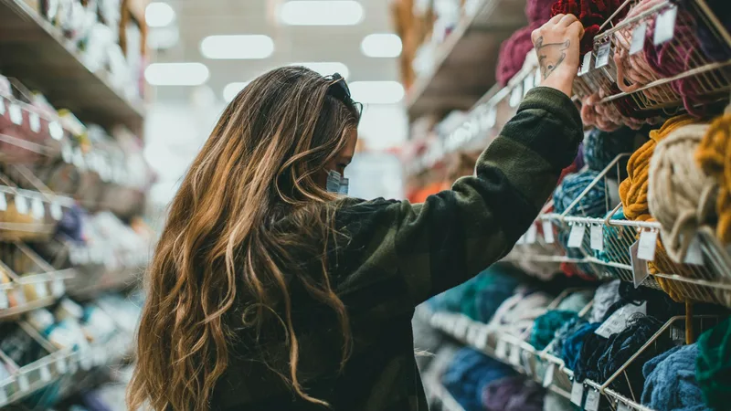 Well-stocked discount store aisle showing fresh inventory and organized shelves