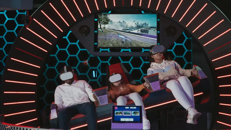 Team of coworkers collaborating and communicating during a corporate escape room event