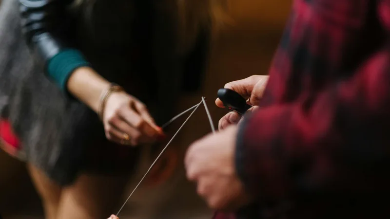 Game master explaining rules to players before an escape room session begins