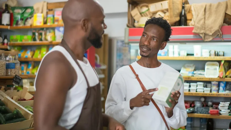 Rows of discounted merchandise on shelves inside a discount liquidation store