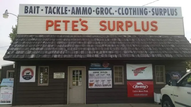 Pete's Surplus Store in New London, MN