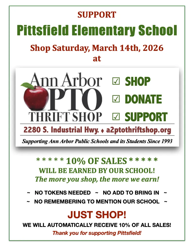 Ann Arbor PTO Thrift Shop in Ann Arbor, MI