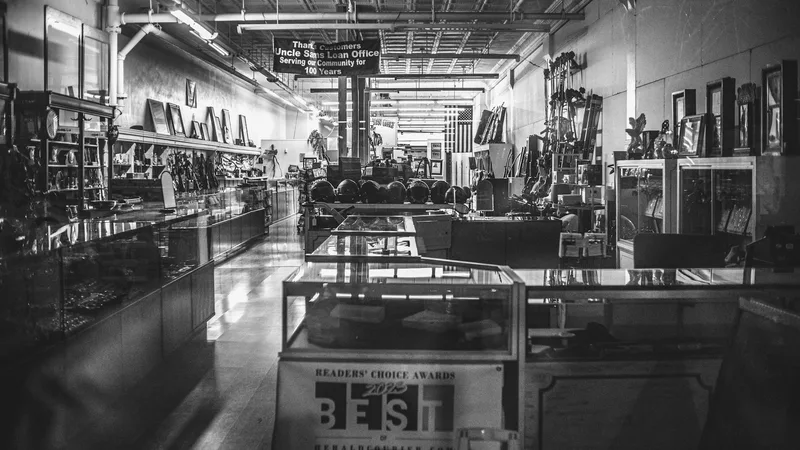 Family selecting items while exploring Thrift Store Pal.