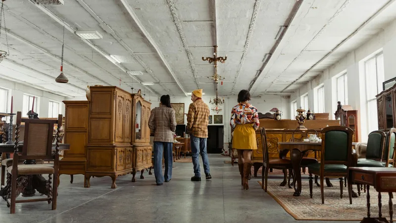 Customers engaging with diverse items at Thrift Store Pal.