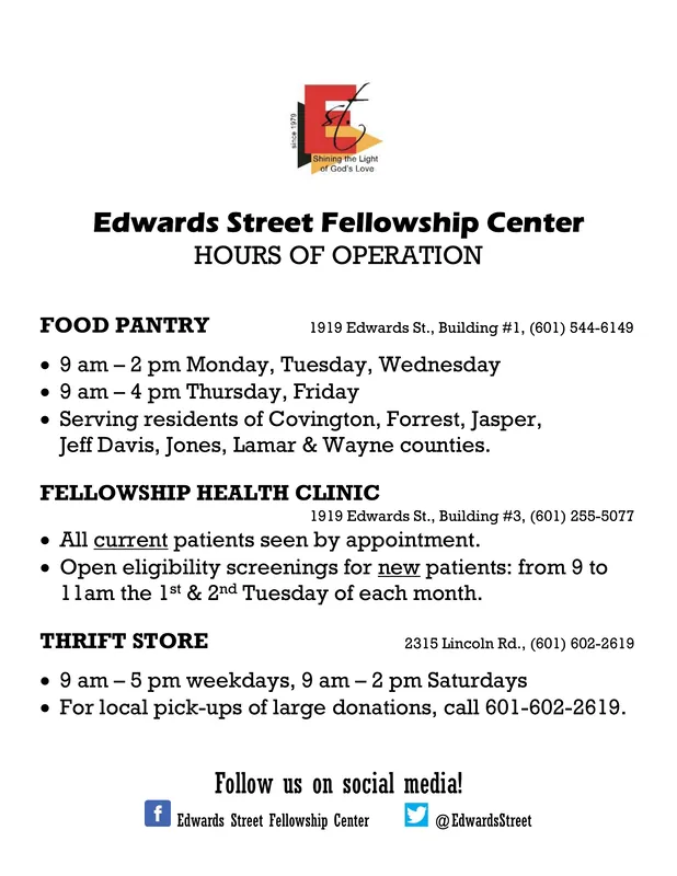 Edward Street Fellowship Thrift Store in Hattiesburg, MS